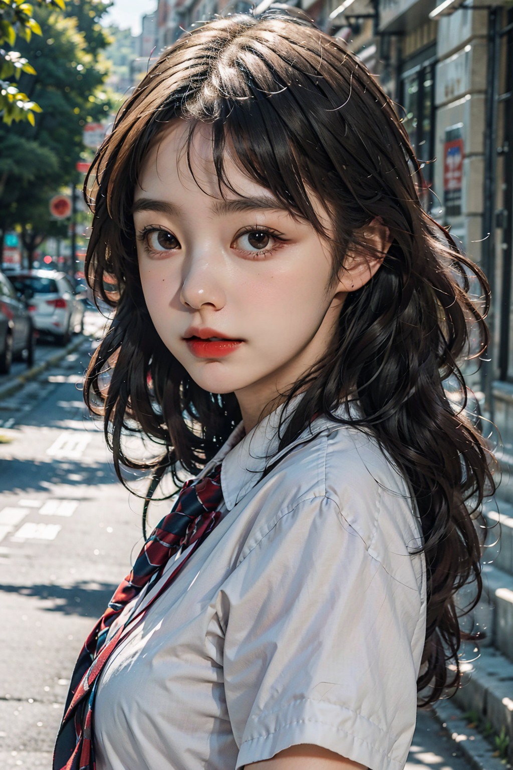 12831-2616845388-masterpiece, best quality,realistic,(realskin_1.5),1girl,school,longhair,no_bangs, side_view,looking at viewer,school uniform,re.png